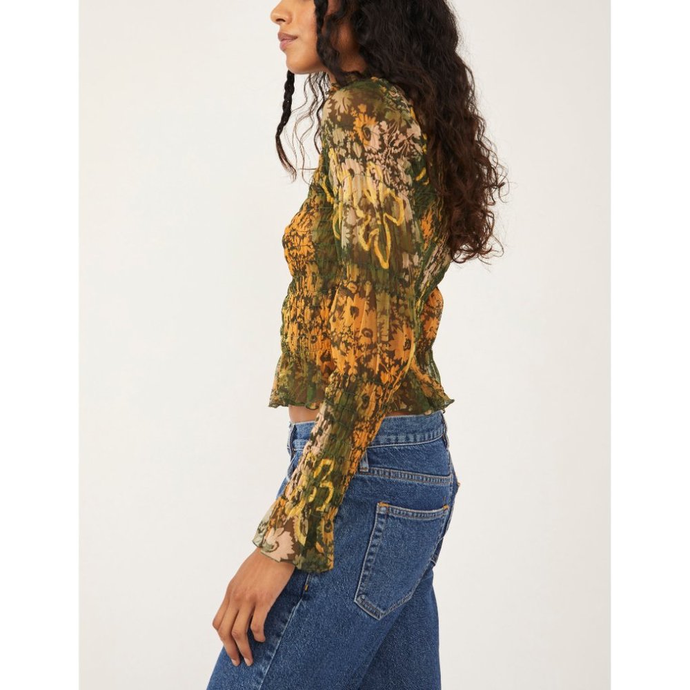 🎉LAST CHANCE🎉 NWT Free People Hello There Top / Forest Combo - Picture 2 of 6